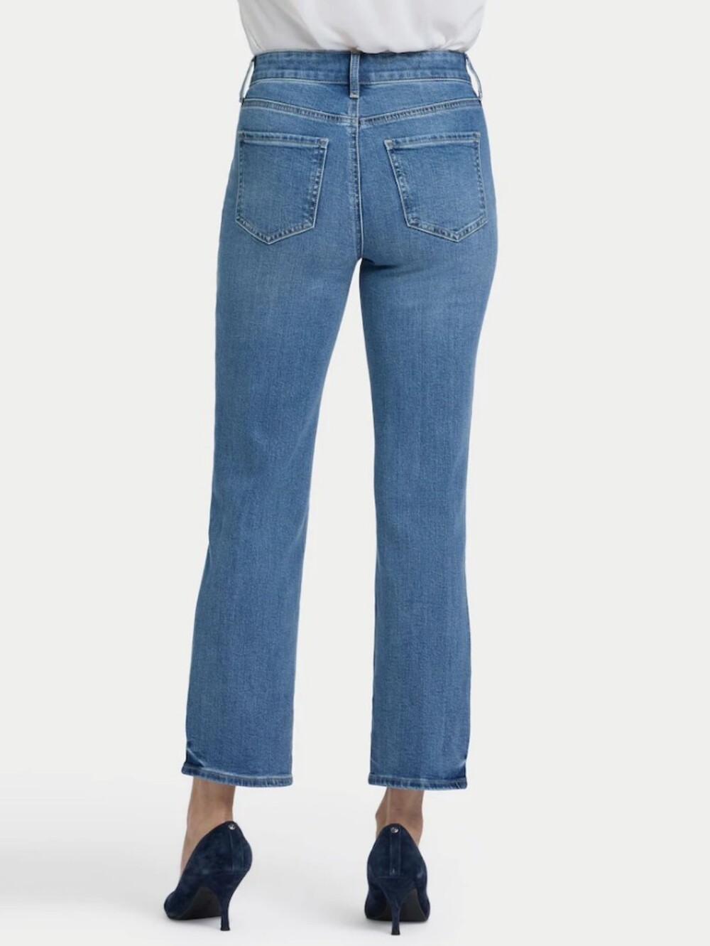 NWT, NYDJ Higher Rise Marilyn Straight Ankle Jean In Size 8 Petite - Picture 2 of 14